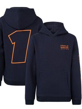 Formula 1 Verstappen Red Bull Castore Pullover Hoodie - Navy - Youth L